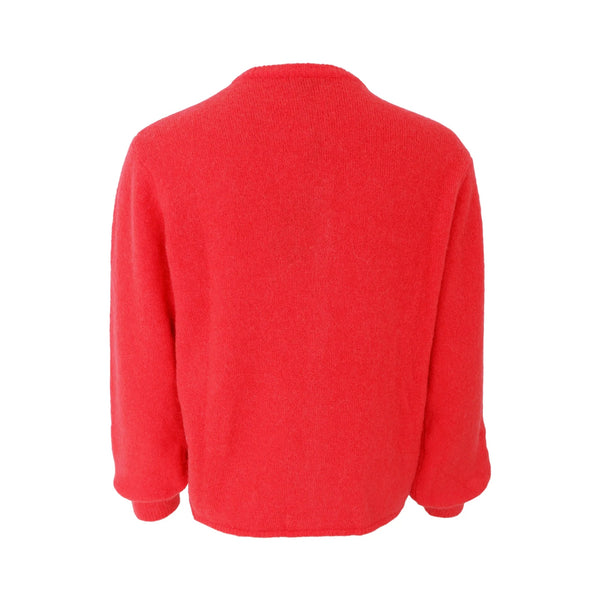 BLACK COLOUR BCBella Knit Cardigan in Coral Red