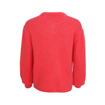 BLACK COLOUR Bella Knit Cardigan in Coral red