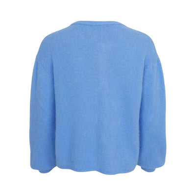 BLACK COLOUR Bella Knit Cardigan in Sky Blue