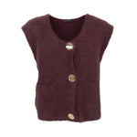 BLACK COLOUR BCBjoerk Knitted Vest in Coffee