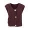 BLACK COLOUR BCBjoerk Knitted Vest in Coffee