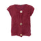 BLACK COLOUR BCBjoerk Knitted Button Vest in Plum
