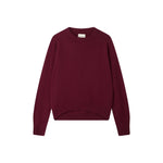 JUMPER 1234 Cashmere Oversize Crew Neck Jumper in Cherry Lacquer