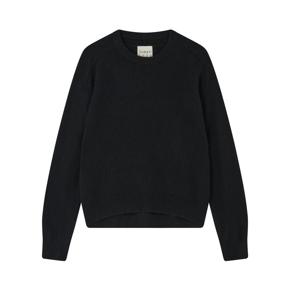 JUMPER 1234 Oversize Crew Neck Jumper in Black