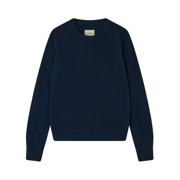 JUMPER 1234 Oversize Crew Neck Jumper in Navy Blue | Collen & Clare