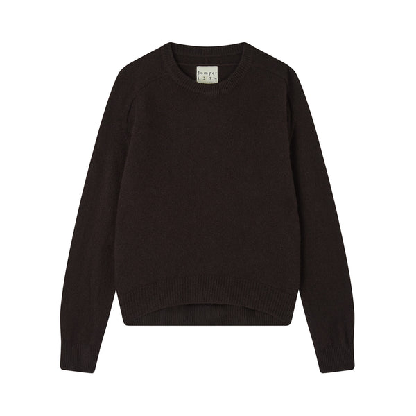JUMPER 1234 Oversize Crew Neck Jumper in Bitter