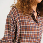 SACRECOEUR Enora Aragon Check Wool Shirt in Multi