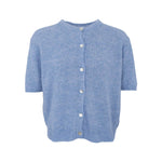 BLACK COLOUR BCDell Short Sleeved Cardigan in Light Blue