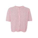 BLACK COLOUR BCDell Short Sleeve Cardigan in Raspberry