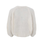 BLACK COLOUR BCBjoerk Reversible Cross Jumper in Off White