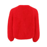 BLACK COLOUR BCBjoerk Reversible Cross Jumper in Red