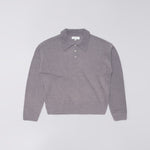 EDWIN Dex Polo Button Sweater in Excalibur