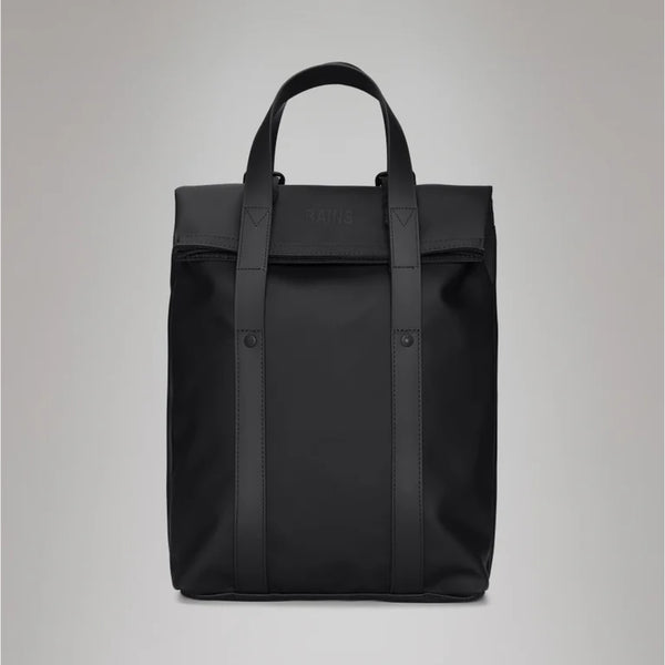 RAINS 2 Way Tote Backpack Mini in Black