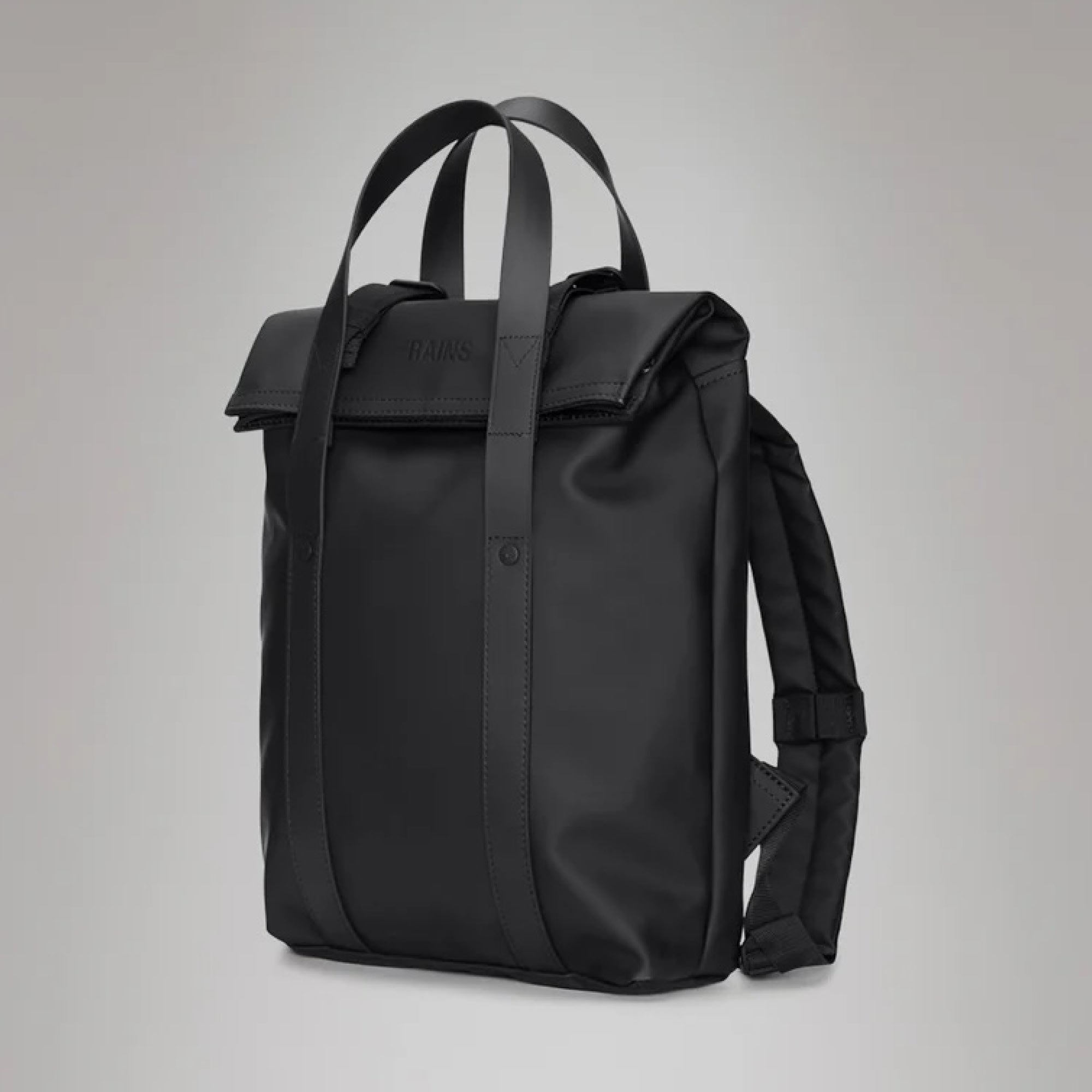 RAINS 2 Way Tote Backpack Mini in Black | Collen & Clare