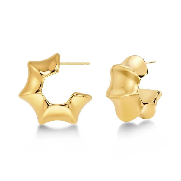 EDBLAD Cane Hoops Multi L in Gold