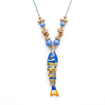 PHILIPPA KUNISCH M Fish Necklace in Blue