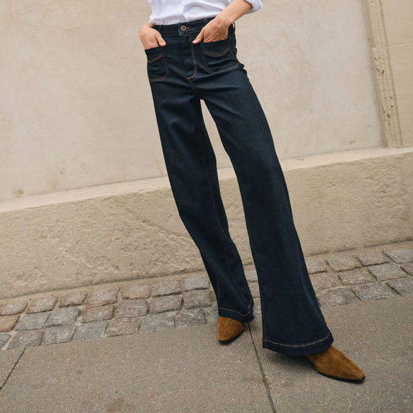 MOS MOSH MMColette Deluxe Jeans 32" in Dark Blue