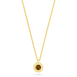 TALIS CHAINS Zodiac Pendant Necklace in Tigers Eye