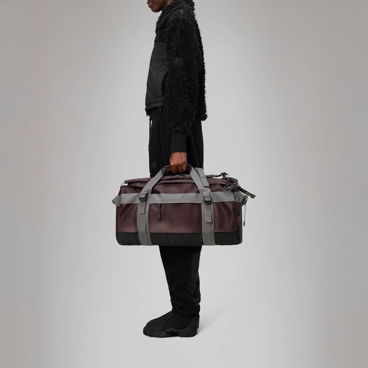 RAINS Texel Duffel Bag Small W3 in Depth