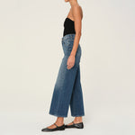 DL1961 Hepburn Wide Leg Jeans in Seagate
