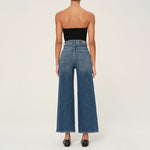 DL1961 Hepburn Wide Leg Jeans in Seagate