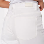DL1961 Hepburn Wide Leg Mid Rise Ankle Jeans in White