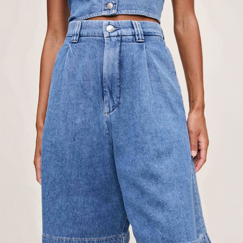 DL1961 Hepburn High Rise Jean Short in Great Falls