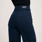 DL1961 Hepburn Wide Leg High Rise Ankle Jeans in Flatiron