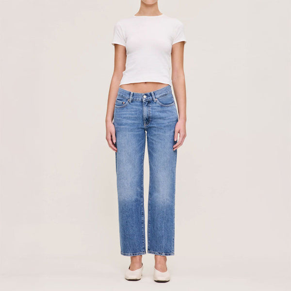DL1961 Romie Slim Straight Mid Rise Highluxe Jeans in Meadow Lake