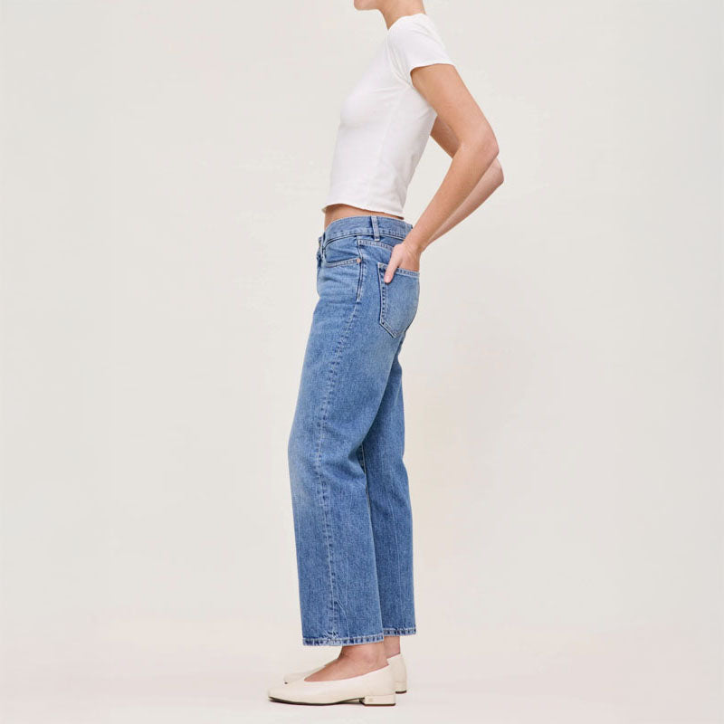 DL1961 Romie Slim Straight Mid Rise Highluxe Jeans in Meadow Lake