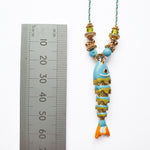 PHILIPPA KUNISCH M Fish Necklace in Turquoise