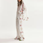 ESSENTIEL ANTWERP Jayme Embroidered Shirt in Off White