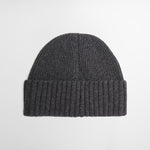 BARBOUR Danforth Knitted Beanie Hat in Charcoal