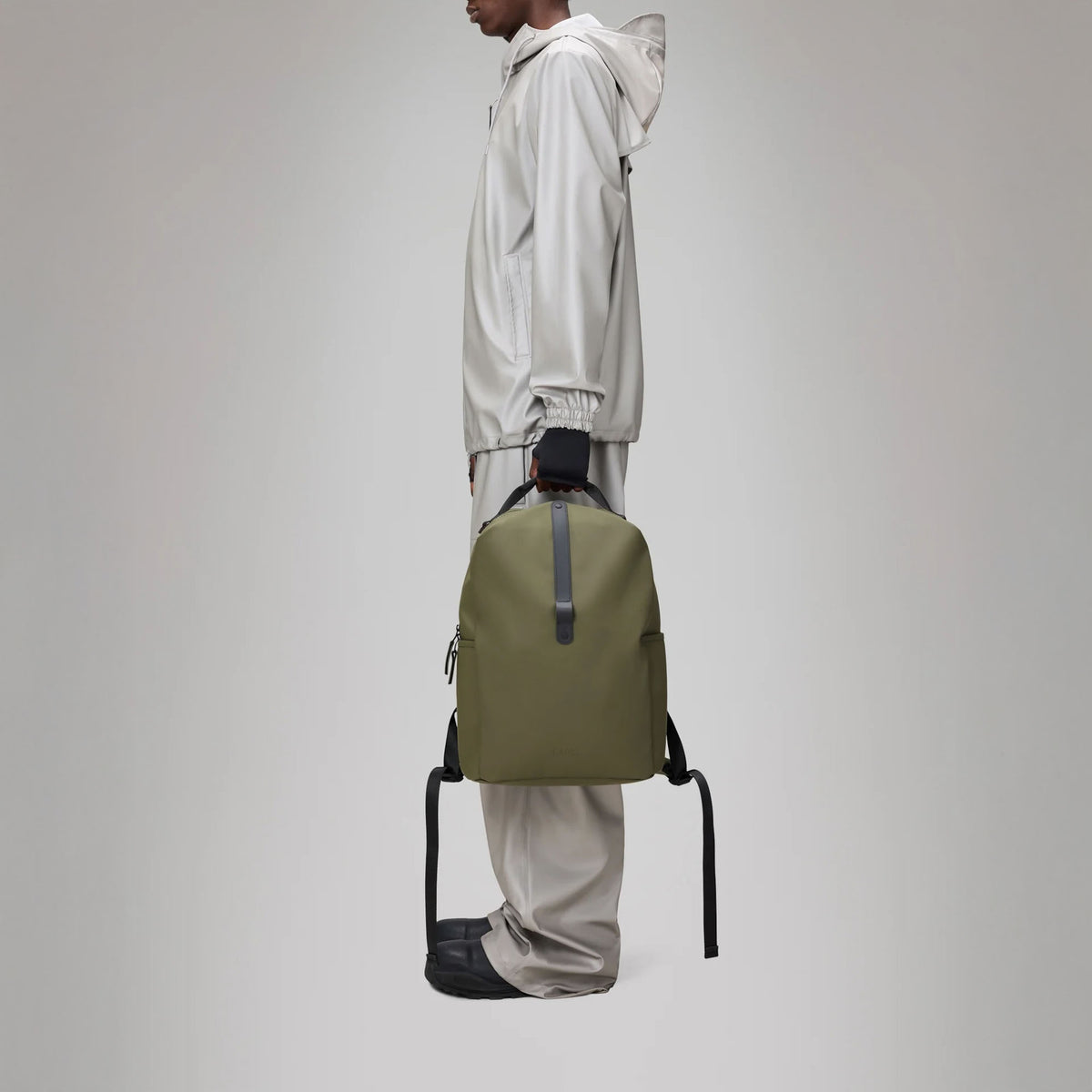 RAINS Clip Front Backpack W3 in Marsh