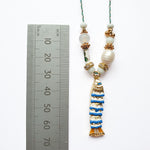 PHILIPPA KUNISCH S Fish Necklace in Blue