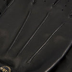 DENTS Fleming Leather Driving Gloves in Black