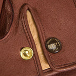 DENTS Windsor Fur Lined Leather Gloves in Havana