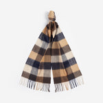 BARBOUR Lambswool Tattersall Scarf in Autumn Dress