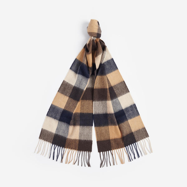 BARBOUR Lambswool Tattersall Scarf in Autumn Dress