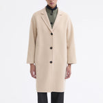 ROSSO35 Double Face Wool Coat in Oatmeal