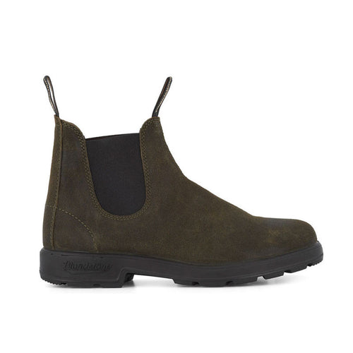 BLUNDSTONE 1615 Suede Boots in Dark Olive