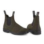 BLUNDSTONE 1615 Suede Boots in Dark Olive