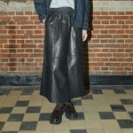 MOS MOSH MMDeena Leather Skirt in Black