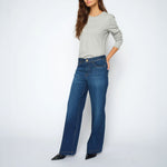 MOS MOSH MMDara Deluxe Wide Leg Jeans in Blue