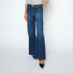 MOS MOSH MMDara Deluxe Wide Leg Jeans in Blue