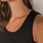MOS MOSH MMElaine Seamless Silk Tank Top in Black