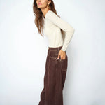 MOS MOSH MMBouch Round Neck Wool Jumper in Ecru