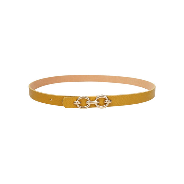BLACK COLOUR BCLotus Belt in Mustard