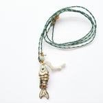 PHILIPPA KUNISCH S Fish Necklace in White