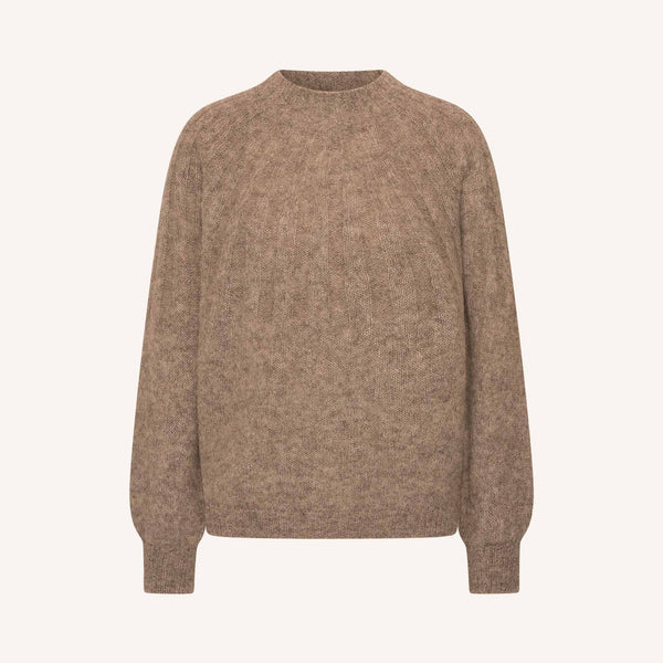 BY-BAR Zoe Alpaca Blend Jumper in Biscuit Melee